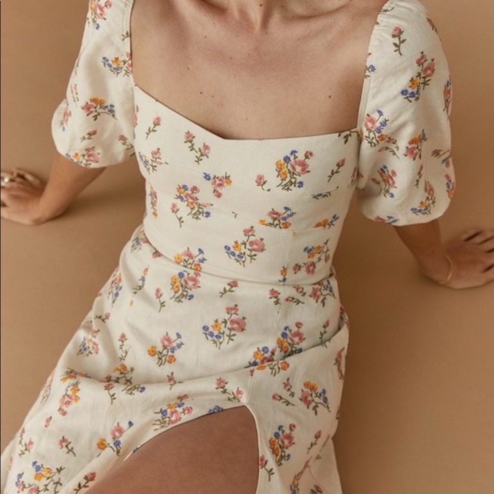 Reformation Belgium Linen Dress Gala